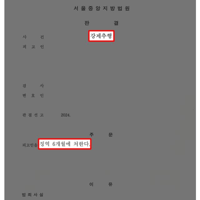 강제추행 피해자 대리하여 가해자 징역형 판결 이끌어내
